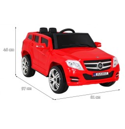 Red City Rider Car for Kids with Remote and LED