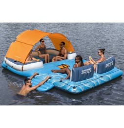 Large BESTWAY Swimming Island for 6 with Accessories