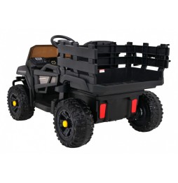 Kids' Farmer Pick-Up Car Black with Remote