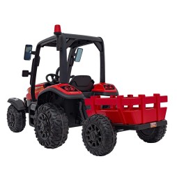 Red Blast Tractor with Trailer for Kids