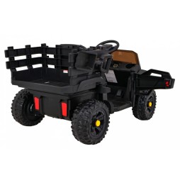 Kids' Farmer Pick-Up Car Black with Remote