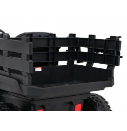 Kids' Farmer Pick-Up Car Black with Remote