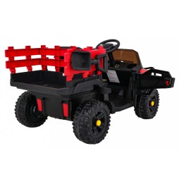 Red Farmer Pick-Up Car for Kids with Remote