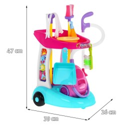 Kids Cleaning Set with Vacuum and Cart