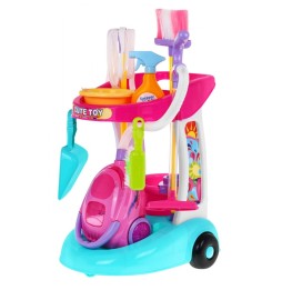 Kids Cleaning Set with Vacuum and Cart