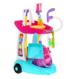 Kids Cleaning Set with Vacuum and Cart