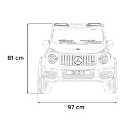 Mercedes Benz G63 AMG XXL dla dzieci - Czerwony