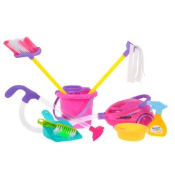 Kids Cleaning Set with Vacuum and Cart