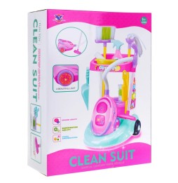 Kids Cleaning Set with Vacuum and Cart