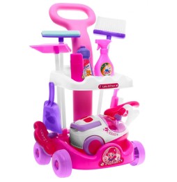 Children's Cleaning Trolley with Vacuum and Accessories