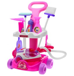 Children's Cleaning Trolley with Vacuum and Accessories