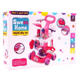 Children's Cleaning Trolley with Vacuum and Accessories