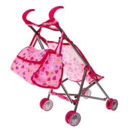 Doll Accessory Set with Stroller and Cradle for Kids 3+