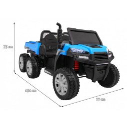 Troleibuz pentru fermieri - albastru 4x4 cu telecomandă