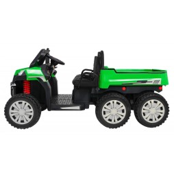 Camion agricol pentru copii, verde, 4x4, telecomandă, audio