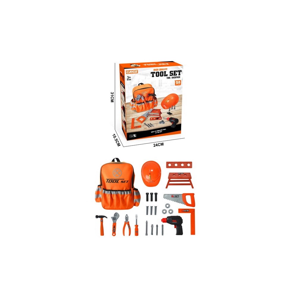 Kids' Tool Set with Backpack for Ages 3+