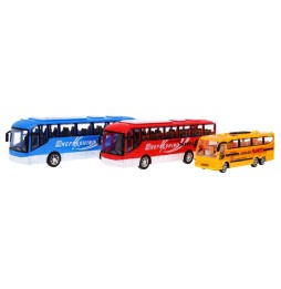 Set of 3 Buses for Kids - Educational Toy 3+