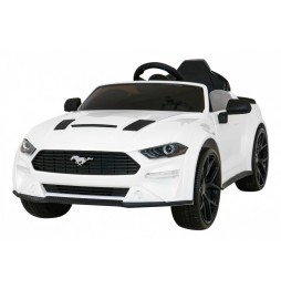 Ford Mustang GT Car for Kids - White with LED