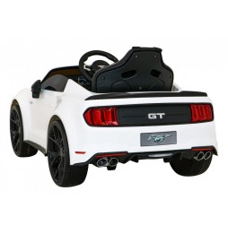 Autko Ford Mustang GT dla dzieci - biały z LED