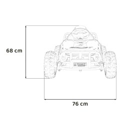 Sport Vehicle 5 Black - 2x100W Engine 24V Battery