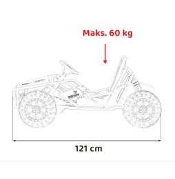 Sport Vehicle 5 Black - 2x100W Engine 24V Battery