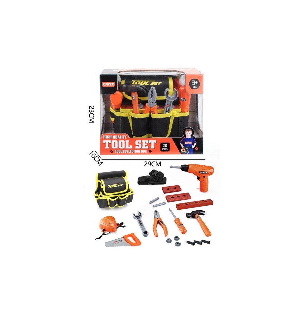 Kids' Toolset with Screwdriver-Drill