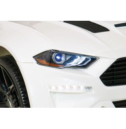 Ford Mustang GT Car for Kids - White with LED