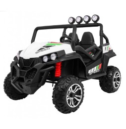 Buggy Grand Lift copii alb 4x4 telecomandă radio mp3