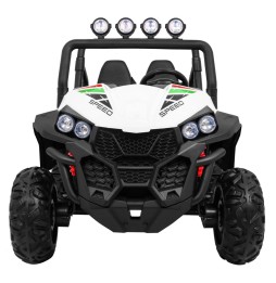 Buggy Grand Lift copii alb 4x4 telecomandă radio mp3