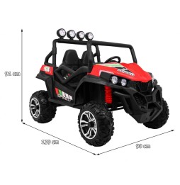 Buggy 4x4 LIFT roșu pentru copii