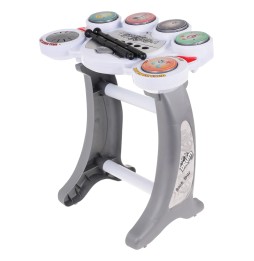 Electronic Drum Set for Kids with 5 Pads and Stool