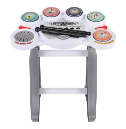 Electronic Drum Set for Kids with 5 Pads and Stool