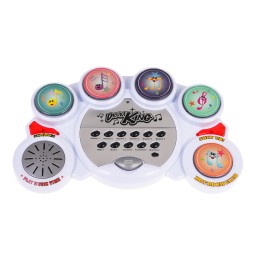 Electronic Drum Set for Kids with 5 Pads and Stool