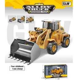 GLW Bulldozer for Kids with Metal Bucket and Tires