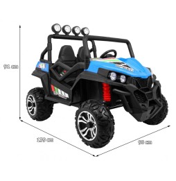 Grand buggy strong lift for kids - blue 4x4