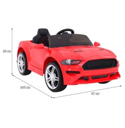 GT Sport Battery Car for Kids Red with Remote