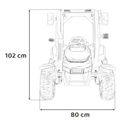 Traktor blast z przyczepką niebieski dla dzieci