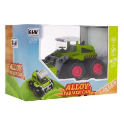 Buldozer metalic pentru copii 3+ model 1:55