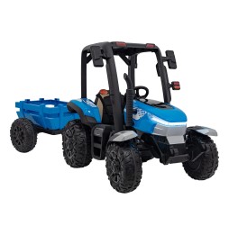 Blue Blast Tractor with Trailer for Kids