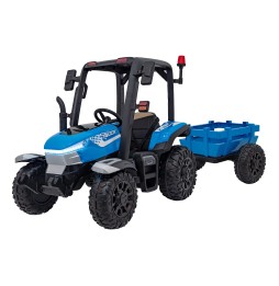 Blue Blast Tractor with Trailer for Kids