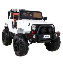 Mașină electrică pentru copii - jeep alb