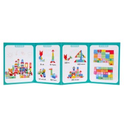 Wooden Block Set Farm for Kids 3+