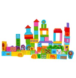 Wooden Block Set Farm for Kids 3+