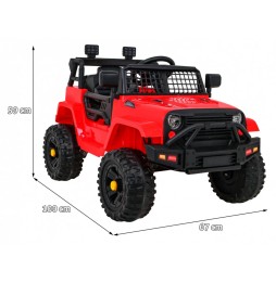 Jeep dark night autko dla dzieci z pilotem, audio led i eva