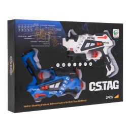 Set 2 pistoale laser pentru copii 3+