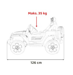 Jeep wrangler rubicon dla dzieci z pilotem i mp3