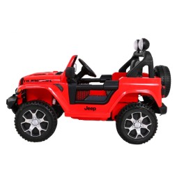 Red Jeep Wrangler Rubicon for Kids with Remote