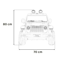 Jeep Wrangler Rubicon dla dzieci z pilotem i LED