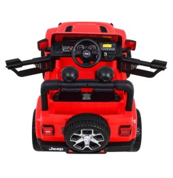 Red Jeep Wrangler Rubicon for Kids with Remote