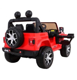 Red Jeep Wrangler Rubicon for Kids with Remote